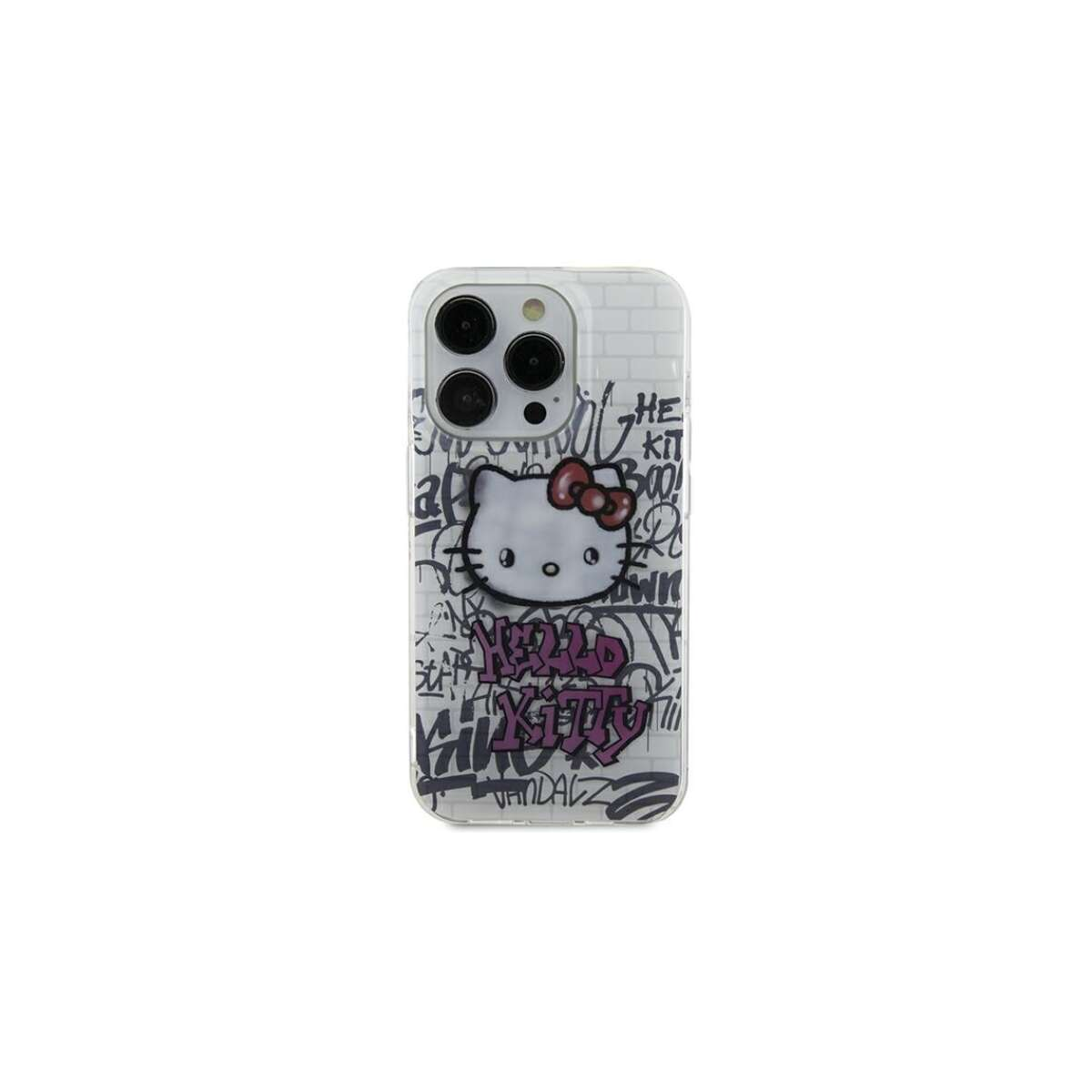 Zadní Kryt Hello Kitty pro Apple iPhone 15 Hello Kitty bílé pohádky Hello (HKHCP15SHDGPHT)