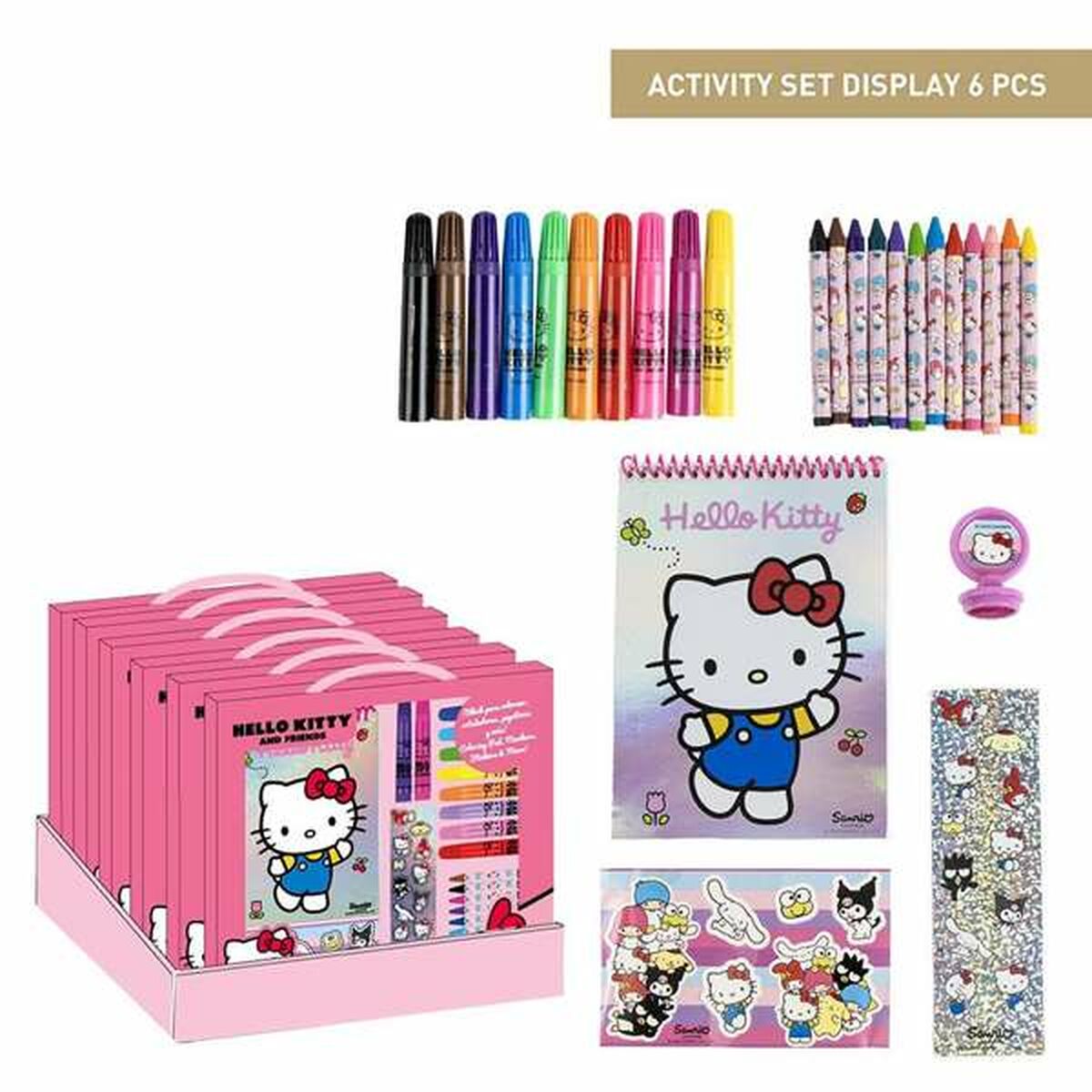 Stationery Set Hello Kitty Pink